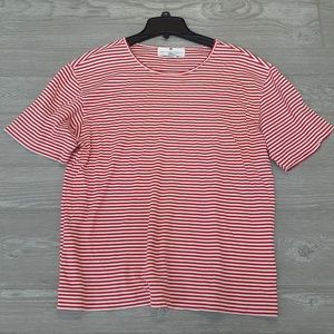 3/$20 Saks Fifth Avenue women's striped t shirt L